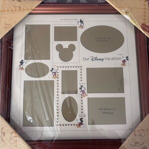 Disney Vacation Multi-Photo Frame with Brown and Cream Accents
